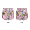 thumbnail image 5 of Lsque Cute Donuts Printed Women's Running Shorts with Liner Pockets,Elastic Quick Dry Workout Athletic Gym Yoga Shorts,Womens High Waist Shorts-Small, 5 of 9