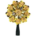 thumbnail image 2 of Northlight 5.5" Gold Snowflake Starburst Christmas Tree Topper - Clear Lights, 2 of 4
