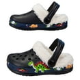 thumbnail image 5 of Toddler Girls Boys Bunny Slippers Cute Cartoon Slides Sandals Quick Dry Non-Slip Pool Shower Shoes Lightweight Flip Flops Summer Indoor Outdoor Slides Gibobby,13.5,Black, 5 of 7