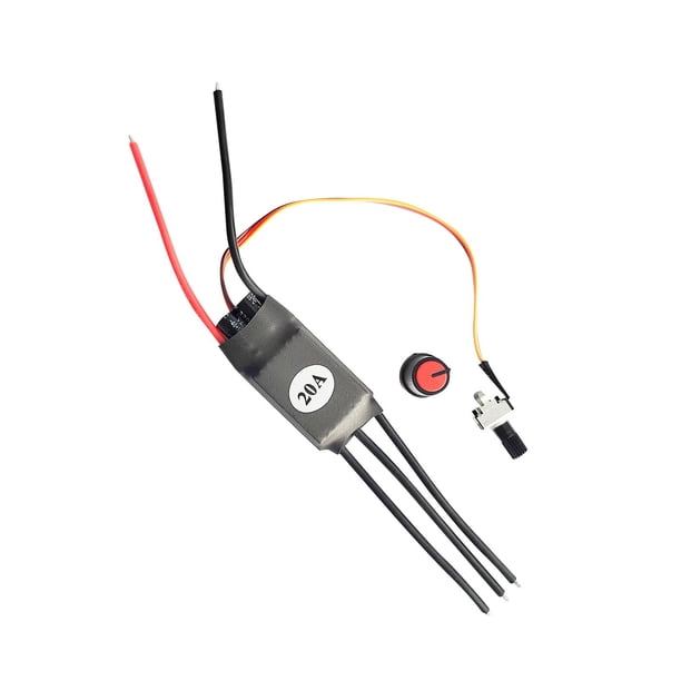Piezas de repuesto compactas duraderas perfke ESC sin escobillas 20A Regulación de velocidad