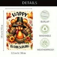 thumbnail image 5 of Thanksgiving Turkey Garden Flag 12 x 18 inch Double Sided Outside decorations, Fall Small Garden Flags,Thanksgiving Harvest Garden Flag For Outdoor Yard Lawn, 5 of 5