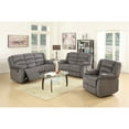 thumbnail image 3 of Titan Furnishings Faux Leather Sectional with Right Arm Facing in Dark Brown, 3 of 3