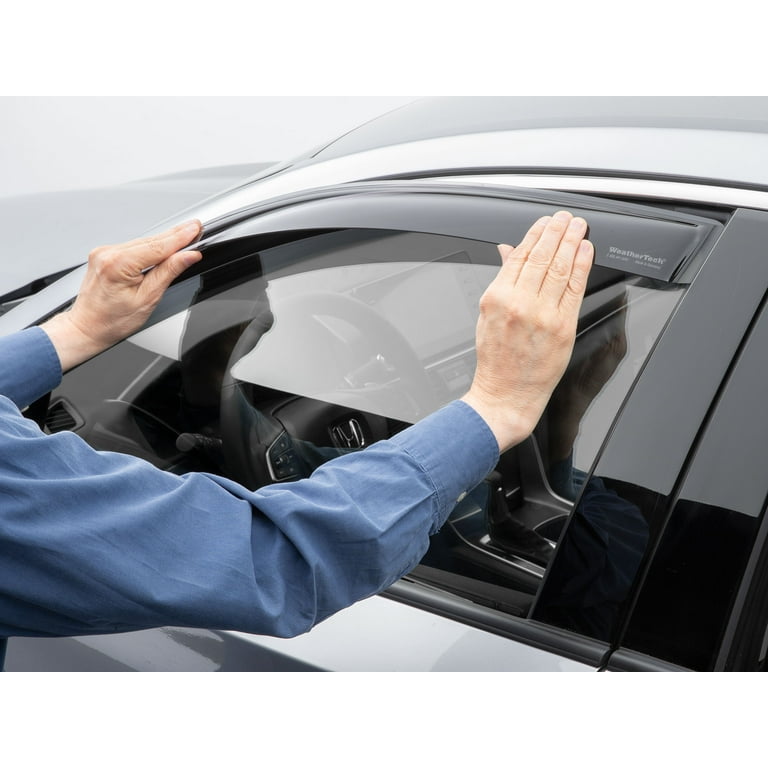 WeatherTech Custom Fit Side Window Deflectors compatible with 2021 2024 Nissan Rogue Front Pair Dark Tint Walmart