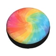 thumbnail image 3 of Multi-Size Car Tire Dust Cover Sunscreen, Corrosion, Dust And Water Keep Spare Tires Clean Mediumvioletred Tie Dye Background Rainbow Colors 16 Inch, 3 of 8