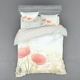 thumbnail image 2 of Ambesonne Pastel Bedding Set 3 Pcs, Wild Poppy Blooms Rural, Twin, Multicolor, 2 of 3