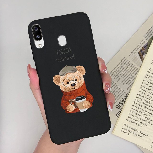 Funda de silicona para Samsung Galaxy A30, A20, A205, M10s, A la moda, con diseño de oso astronauta, para Samsung A 30, 20, A 205 M, 10s Fivean unisex