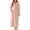 Pink, variant on Women's Cold Weather Fleece Bathrobe Home Full Zip Long Duster Robe Comfy Bathrobes Ankle Length Navy Small