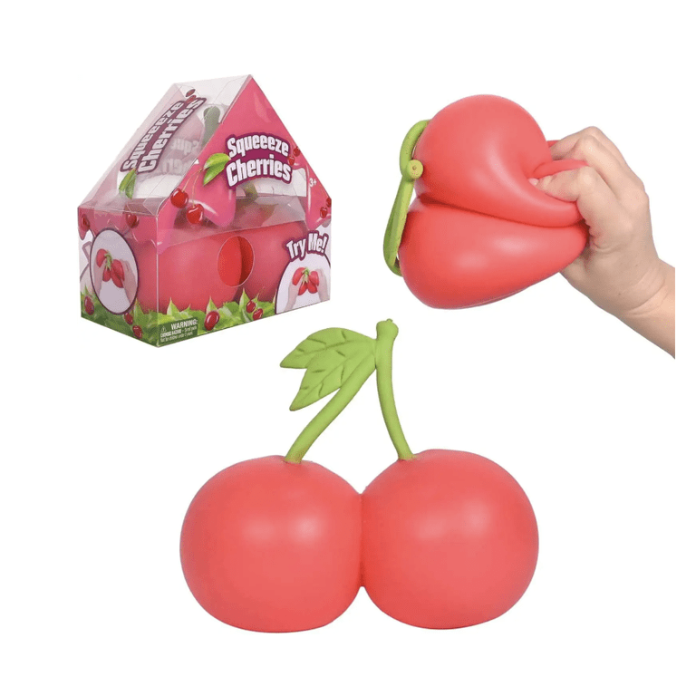 Squeeezy Squishy Jumbo Cherries-Sensory, Massaging, Stress