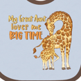 thumbnail image 4 of Inktastic My Great Aunt Loves Me Big Time Cute Giraffe Family Boys or Girls Baby Bib, 4 of 4