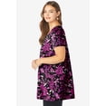 thumbnail image 3 of Roaman's Women's Plus Size Cotton Ultimate Scoopneck Swing Tunic, 3 of 6