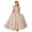 Khaki#01, variant on Jinhomg Girls One Shoulder Formal Maxi Dress Junior Bridesmaid Bow Shoulder Satin Dresses Flower Girl Wedding Guest Ball Gown 2-14 Years Pink