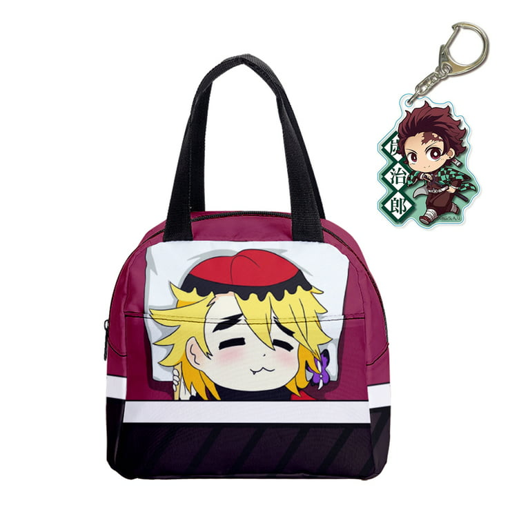 SPIRTUDE Anime Nezuko Lunch Box Cooler Bag Lunch Bag Travel Portable  Storage Reusable Crossing Bag (Nezuko)