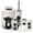 Color 1, variant on Bathroom Accessory Set 6 Piece with Black Cat Pink Funny Cute Animal Toilet Reading Newspaper Toothbrush Holder, Soap Dispenser, Soap Dish, Trash Can with Lid, Toothbrush Cup, Toilet Brush Holder