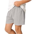 thumbnail image 3 of FSYBOA Boys Casual Shorts, Summer Relaxed Fit Casual Elastic Waist Kids Shorts Gray Size 1-2 T, 3 of 7