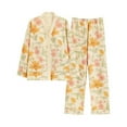 thumbnail image 2 of Weiqiqre Womens Pajama Sets 2 Piece Pajama Set Matching Pjs Sets Cute Printed Sleepwear Button Up Shirt Set, 2 of 9