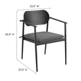 thumbnail image 6 of Aeris Dining Armchair Set of 2 in Charcoal, 6 of 11
