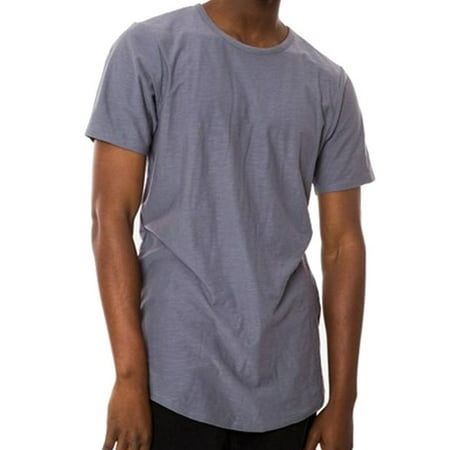 - Jaywalker NEW Gray Slate Mens Size XL Extended-Hem Crewneck Tee T-Shirt