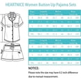 thumbnail image 3 of HEARTNICE Women Button up Pajama Set, Summer Lightweight Shorts Sleepwear Pjs Set,(Pink,L), 3 of 6