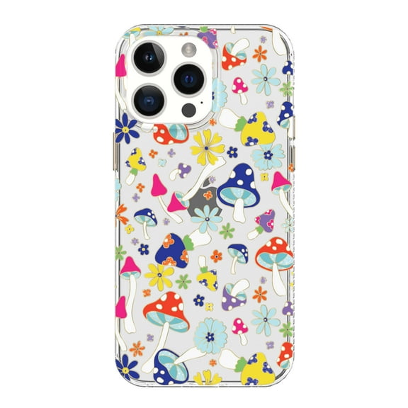 onn Phone Case for iPhone 14 Pro Max / iPhone 13 Pro Max / iPhone 12 Pro Max - Multicolor Mushroom