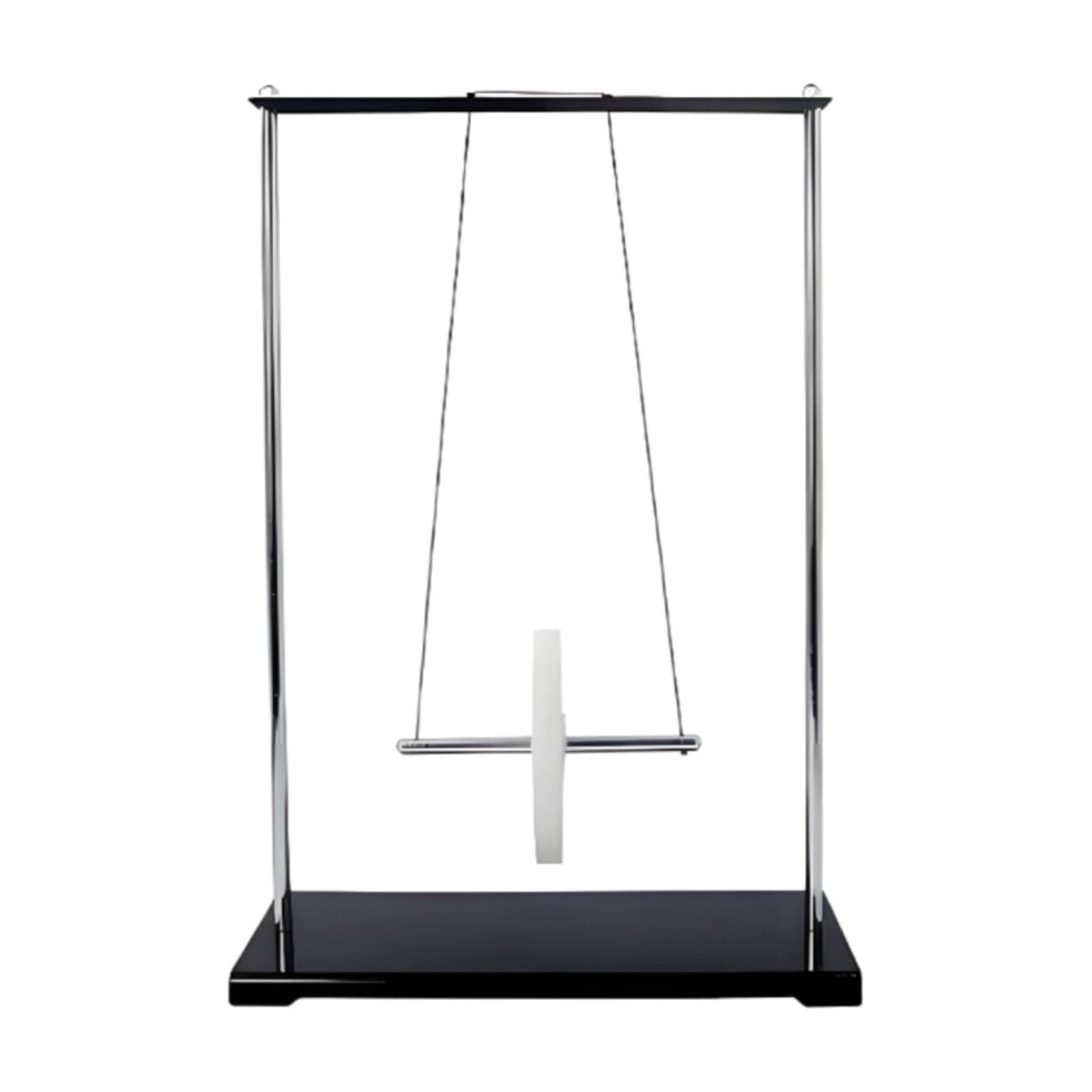 Fzaqwen 1 Unit Maxwells Wheel Physics Demonstration Tool with Metal Base Plate and Hanging Cord Design for Teaching Energy Conservation in Classrooms