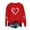 Red-9, variant on Aofany Valentines Day Heart Graphic Sweatshirts for Women Oversized Cute Pullover Long Sleeve Tops Crewneck Casual Hoodless Sweatshirts