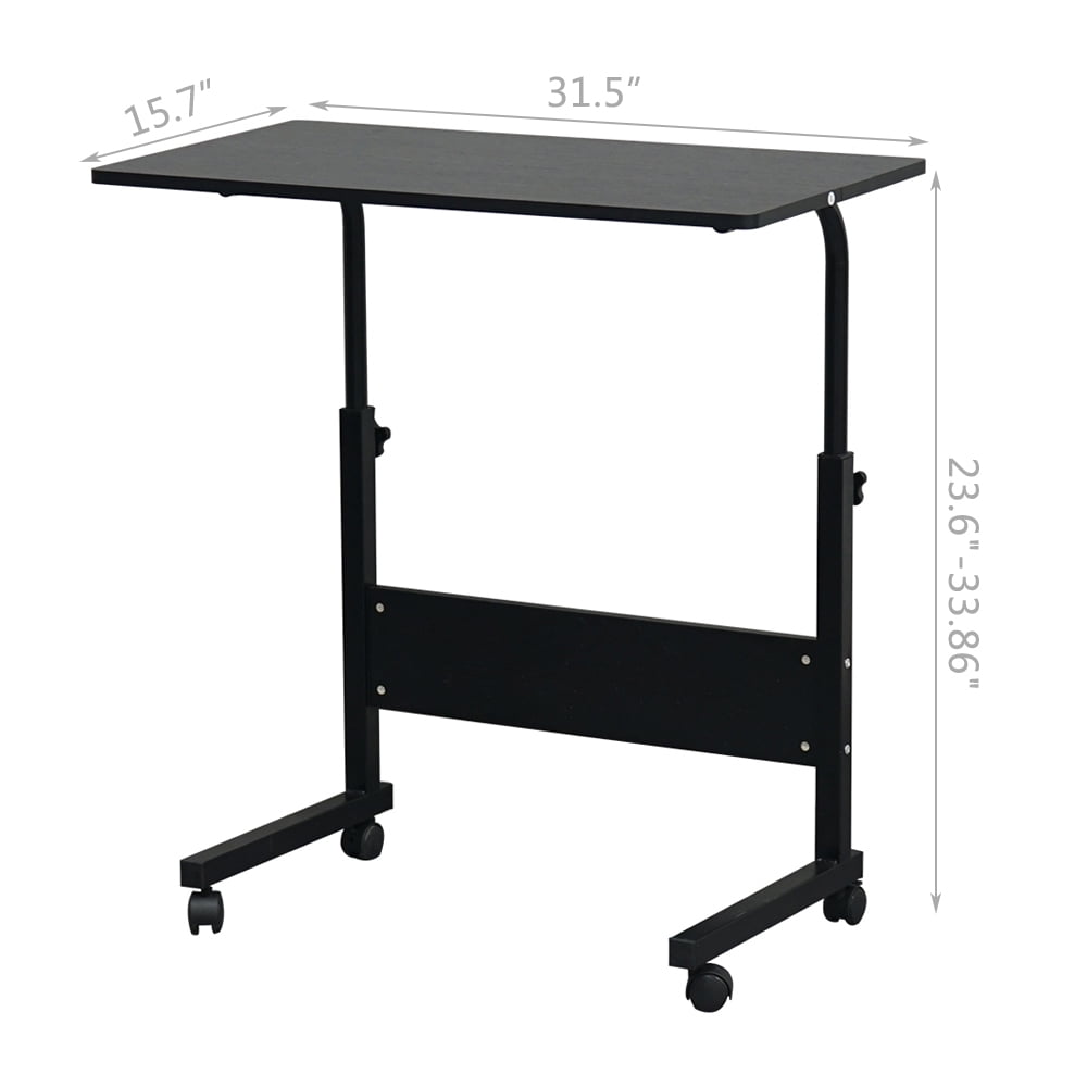 Lowestbest Adjustable Removable Chipboard & Steel Side Table, Home Office PC Laptop Writing Table Lowestbest Adjustable Removable Chipboard & Steel Side Table, Home Office PC Laptop Writing Table