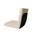 thumbnail image 5 of Loungie Floor Chairs Beige Microplush Foam Filling Steel Tube Frame, 5 of 7