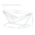 thumbnail image 4 of Sunnydaze 2-Person Cotton Brazilian Hammock with Stand, 400 lb Capacity - Beach Oasis, 4 of 9