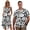 Blue Palm Tree, variant on Couples Outfits Matching Sets Summer Short Sleeve Shirt for Men Size XL Sunset Glow Hawaiian Blouse Tops and Women's Tank Dress Irregular Hem Hawaiian Vacation Sundress