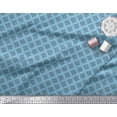 thumbnail image 2 of Soimoi Blue Cotton Voile Fabric Diamond & Stripe Fabric Prints By Yard 42 Inch Wide, 2 of 3