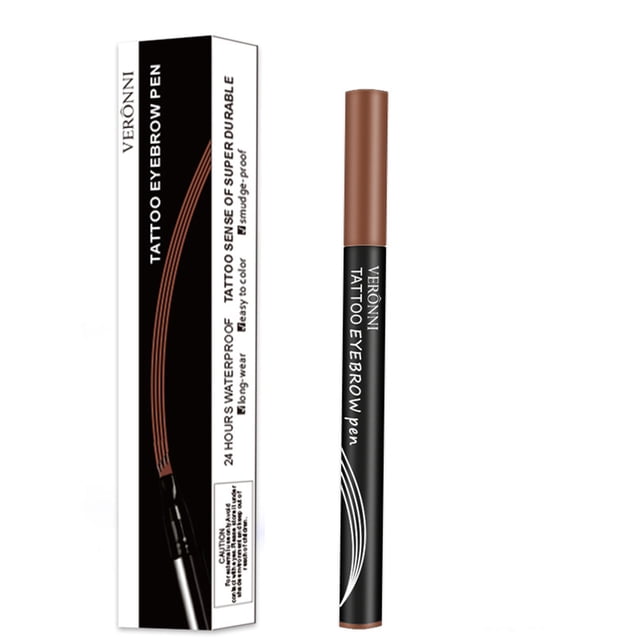 Mareep Eyebrow Powder Set Clearance Sale Long Lasting Eyebrow Pencil,Four forked Liquid Water Eyebrow Pen,Three Dimensional Eyebrow Color Rendering, Natural Sweat Eyebrow Pen Brow Pencil