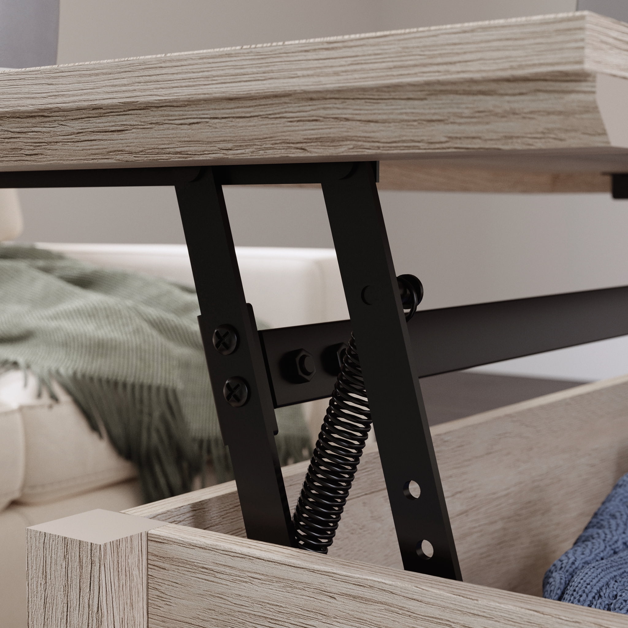 Sauder East Adara Lift-Top Coffee Table, Cascade Oak Finish