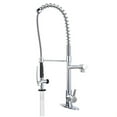 thumbnail image 2 of WOWOW Brushed Nickel Spring Kitchen Faucet with Pre-Rinse Pull Down Sprayer, 2 of 9