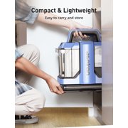 TaoTronics Carpet and Upholstery Cleaner Machine Portable, 12Kpa Spot and Stain Cleaner with 2 Cleaning Tools, Dual Large Tanks, Lightweight Cleaner Machine for Carpet, Stairs, Couch, Car Seats