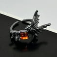 thumbnail image 5 of Edgy Gothic Jewelry Unique Crow Rings for Women Men Adjustable Finger Accessory Stylish Metal Accessories Gift, 5 of 8