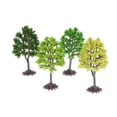 thumbnail image 2 of 4Pieces 9cm Miniature Green Garden Plants Super Realistic Model Trees Part, 2 of 6