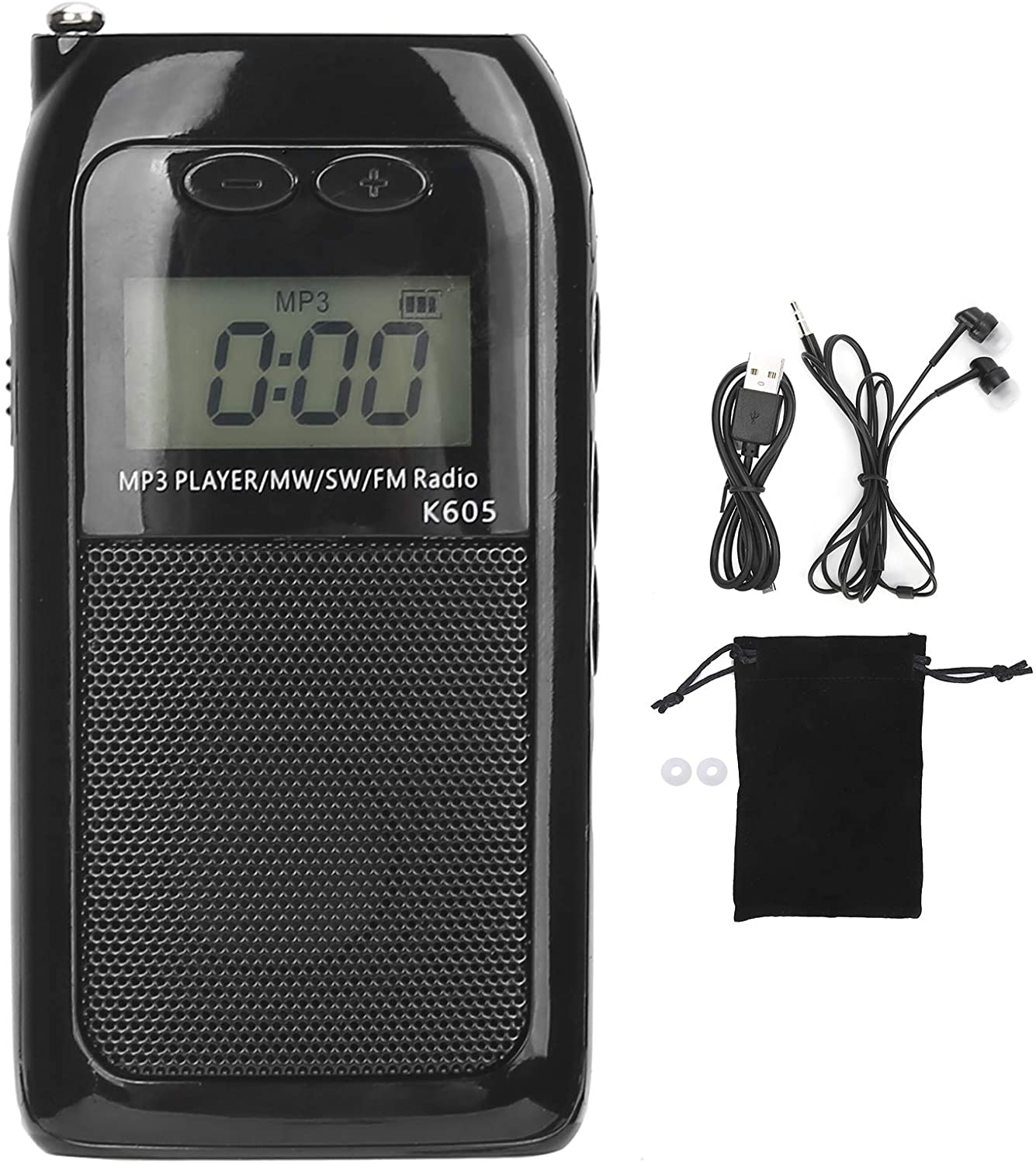 Portable Radio FM SW MW Digital Tuning Radio Receiver with LCD Display