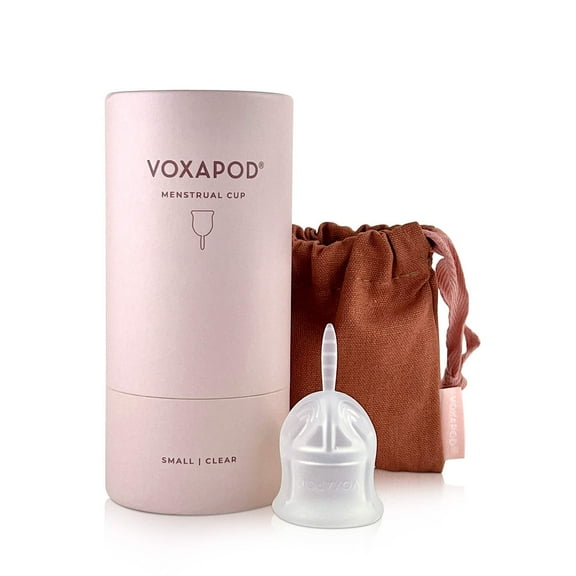 VOXAPOD Menstrual Cup Small - #1 Active Cup - 12 Hour Wear - Reusable Period Cup Medical-Grade Silicone - Heavy Flow