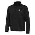 thumbnail image 2 of Men's Antigua Black Dallas Stars Twist Quarter-Zip Pullover Jacket, 2 of 3
