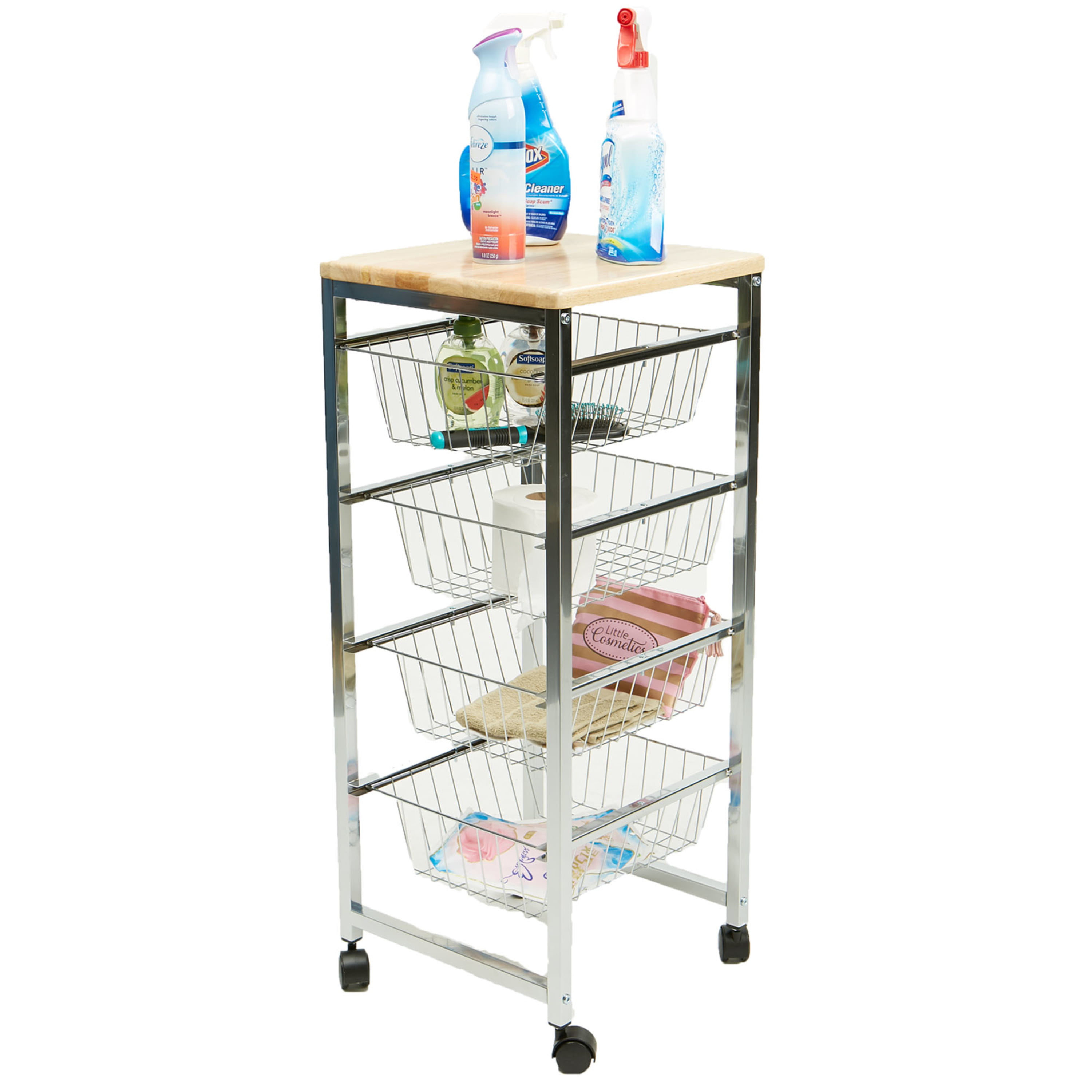 Fox Valley Traders Home Marketplace Rolling Kitchen Cart