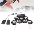 thumbnail image 1 of Tambour Roulé à la Main, Tambour Électronique USB Pliable avec Metronome Intégré Portable pour Débutants, 1 of 7