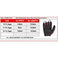 thumbnail image 2 of Kids Children Boys Girls Wheelchair Gloves Mobility Disability Fingerless Long Thumb Leather Palm Cycling Gloves Pink 13-14 (Age), 2 of 4