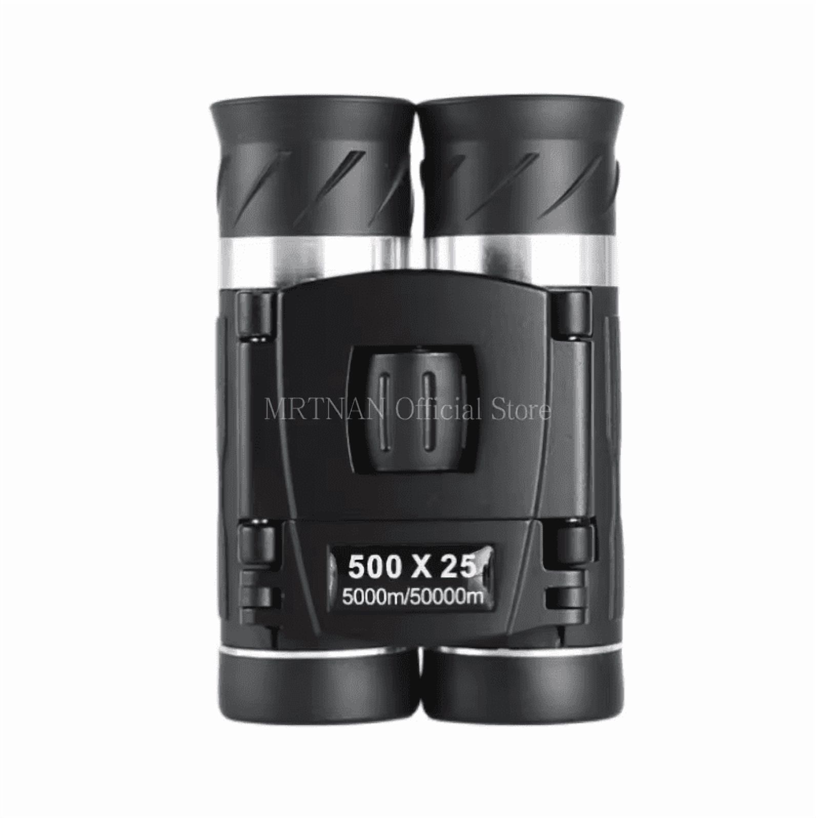 500x25 Zoom Portable Powerful Binoculars Long Range Telescope Folding Binoculars for Hunting Camping Travel