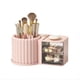 thumbnail image 1 of Organizador de Brochas de Maquillaje con 2 Cajones, Encimera Organizadora de Maquillaje Giratoria de 360°, Vitrina de Capacidad Rosa, 1 of 5