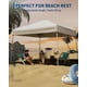 thumbnail image 2 of Carpa Desplegable 10x10 Pies – Toldo 8x8 Pies – Refugio Portátil – Incluye Bolsa de Transporte – Patio, Jardín, Playa y Campamento, 2 of 6