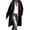 A Black, variant on Oversize Winter Coats for Women, Women's Fashion Large Size Solid Color Zipper Hooded Plus Velvet Thickened Long Sleeve Jacket Black L
