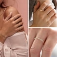thumbnail image 4 of GOSFRY 10PCS Gold Plated Rings Set for Women Dainty Stacking Cubic Zirconia Thumb Engagement and Wedding Ring Jewelry Accessories Comfort Fit with Size 6/7/8/9/10, 4 of 9