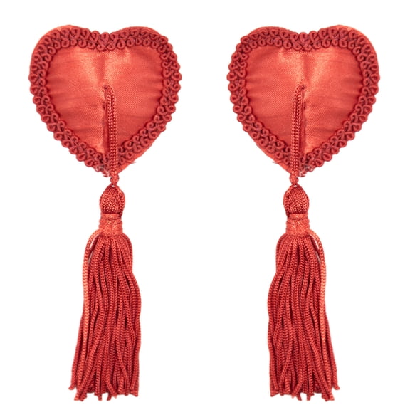 1 Pair Women Reusable Breast Pasties,Breast Bra with Sequins Tassels Adhesive Silicone Nipple Covers Stickers Gifts