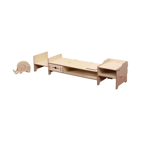 Diy Storage Shelf Monitor Stand Riser File Organizer Stationery Diy Storage Shelf Monitor Stand Riser