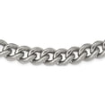 thumbnail image 2 of Stainless Steel Polished And Textured 14.5mm 23.75In Curb Chain (23.75 X 14.5) Made In China srn2876-23.75, 2 of 5